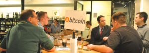 The Wine Spot Bitcoin Meetup - 3/5/2015. Photo Credit: Rebecca E. Groynom